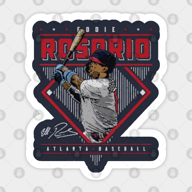 Eddie Rosario Atlanta Diamond Name Sticker by Jesse Gorrell